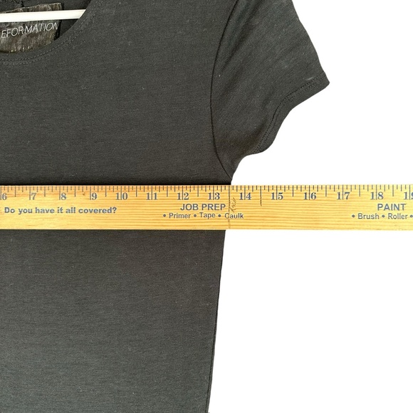 Reformation Women’s M Medium Black Maxi Dress Capsule Minimalist T Shirt - Picture 8 of 12